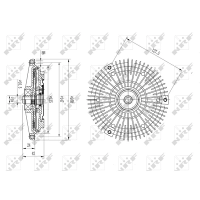 Afbeelding van Koppeling, radiateurventilator NRF 49575