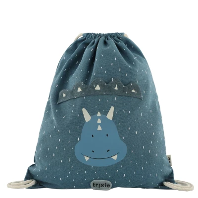 Afbeelding van Trixie Mr. Triceratops Drawstring Bag dark blue