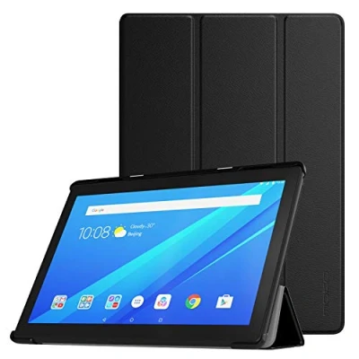 Afbeelding van MoKo Beschermhoes compatibel met Lenovo Tab M10 10,1 inch (TB X505F/TB X505L/TB X605F/X605L), opvouwbare beschermhoes, ultradun en licht, M10/M10 HD Tablet, zwart