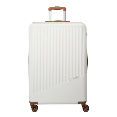 Afbeelding van Travelite Bali 4 Wiel Trolley L white/cognac Harde Koffer