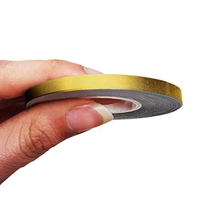 Afbeelding van 4R Quattroerre.it 10464 Trim Stripes plakstrips voor auto&#039;s, goud, 5 mm x 10 m
