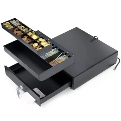 Afbeelding van ACROPAQ Kassalade 33 x cm, Elektrische opening RJ11 24V Zwart 335S