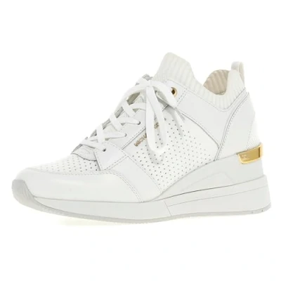 Afbeelding van Michael Kors Georgie Knit Trainer, damessneakers, Optic White, 39,5 EU, Optisch Wit