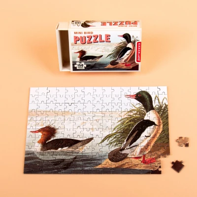 Afbeelding van Vogels Mini Puzzel 150 Stukjes Van Kikkerland