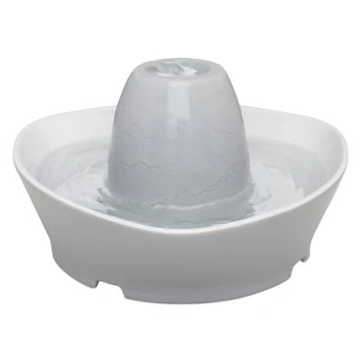 Afbeelding van PetSafe® Streamside Ceramic Pet Fountain Keramische drinkfontein voor katten en kleine honden Water borrelt zacht over de toren Door het design van alle kanten bereikbaar 1,8 liter PetSafe