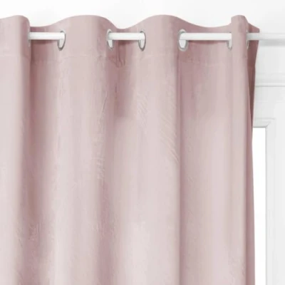 Afbeelding van Atmosphera Verduisteringsgordijn &quot;Dolce&quot; fluweel met oogjes roze 140 x 260 cm