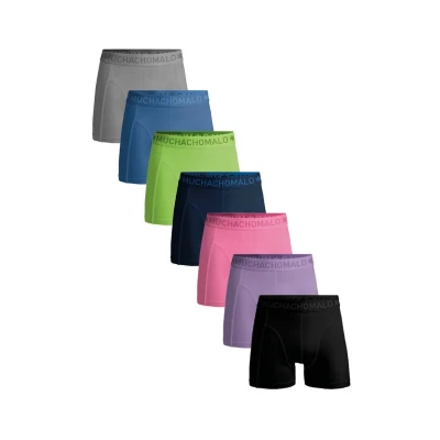 Afbeelding van Muchachomalo Heren Boxershorts 7 Pack Maat L 95% Katoen Mannen Onderbroeken