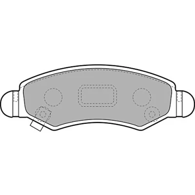 Afbeelding van DELPHI LP1919 Remblokkenset Met akoestische slijtagewaarschuwing anti kreukplaat toebehoren OPEL: Agila A, SUZUKI: Wagon R+ II Hatchback