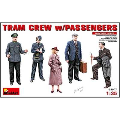 Afbeelding van 1:35 MiniArt 38007 Tram Crew and Passengers Plastic Modelbouwpakket