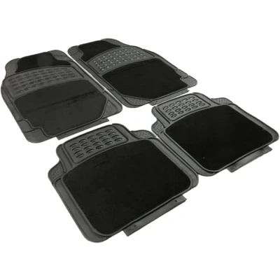Afbeelding van START 6078 Vloermatset PVC voor en achter 4 zwart, blauw