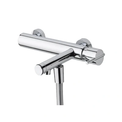 Afbeelding van Waterevolution S22 bad thermostaatkraan met handdoucheset opbouw RVS T430TIE