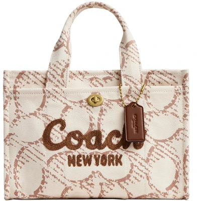 Afbeelding van Coach MAXI Signature Cargo TOTE Handtas, Dames, Maat: One Size, Sand