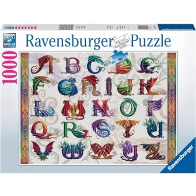 Afbeelding van Ravensburger puzzel Drakenalfabet Legpuzzel 1000 stukjes