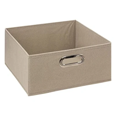 Afbeelding van 5Five Opbergmand linnen beige 31 x 15 cm (M) Opvouwbaar