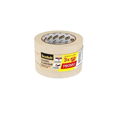 Afbeelding van Afplaktape Scotch Classic 24mmx50m beige