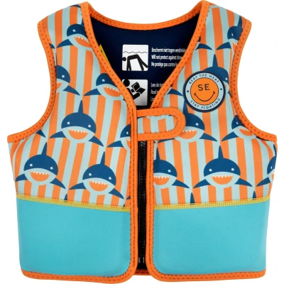 Afbeelding van Swim Essentials Zwemvest Kind Haaien Oranje/Blauw 18 30 kg 3 6 jaar