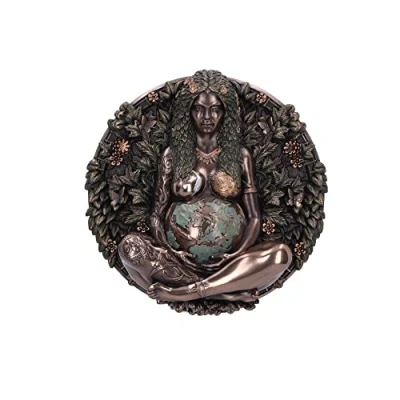 Afbeelding van Nemesis Now Mother Earth 15cm Muurdecoratie Bronskleurig