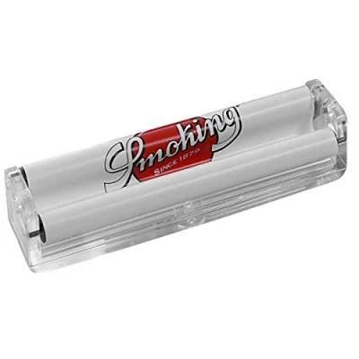 Afbeelding van Smo King Smoking Size unisex metalen rolmachine, 110 mm, wit, maat L, Wit