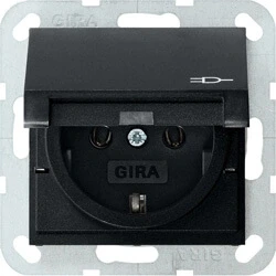 Afbeelding van Gira wandcontactdoos systeem 55 (WCD schakelmateriaal) 0454005 E2YBM