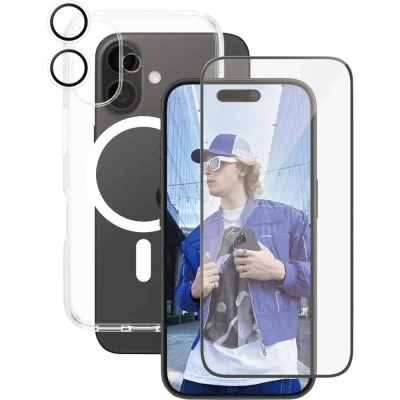 Afbeelding van PanzerGlass CARE by ® Panzerglas 3 in 1 Protection Backcover Apple iPhone 16 Transparant Stootbestendig