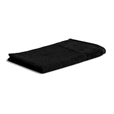Afbeelding van Bamboo Luxe gastenhoes 30 x 50 cm van 60% katoen / 40% viscose bamboecellulose, zwart