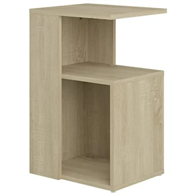Afbeelding van vidaXL Bijzettafel, Sonoma eiken, 36 x 30 56 cm, bewerkt hout