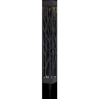 Afbeelding van Solar Tuinverlichting decoratie Siranna Zwart Amber licht 68 cm hoog