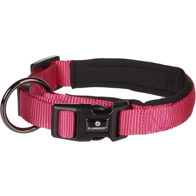 Afbeelding van Flamingo Abbi Halsband Honden Kersenrood Xs 35 40cm 20mm 1st 190624