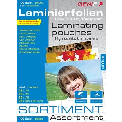 Afbeelding van Genie Lamineerfolie, 100 stuks