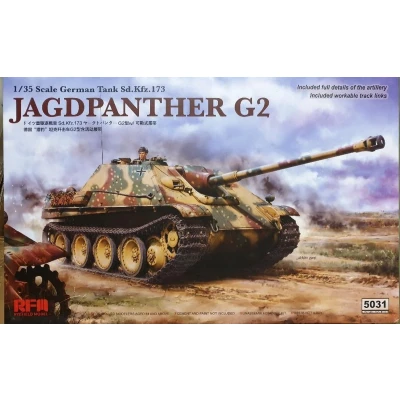 Afbeelding van 1:35 Rye Field Model 5031 Sd.Kfz.173 Jagdpanther G2 Tank Plastic Modelbouwpakket