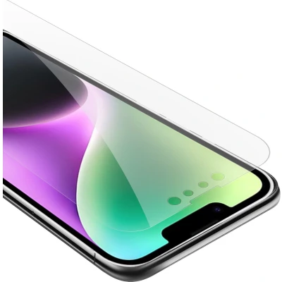 Afbeelding van Cadorabo Screenprotector geschikt voor Apple iPhone 14 Pantser film Beschermende in KRISTALHELDER Geharde (Tempered) display beschermglas 9H hardheid met 3D Touch