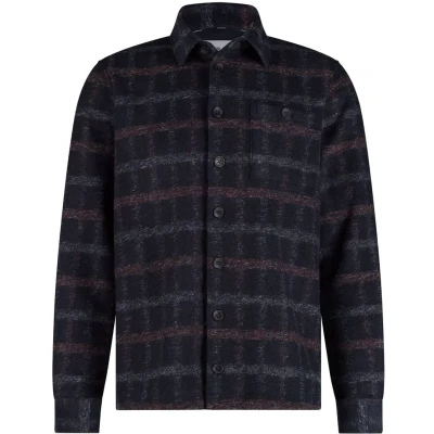 Afbeelding van State of Art Overshirt Geruit Blauw/dessin L