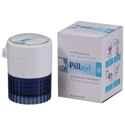 Afbeelding van Pill Aid Pillendoos Tabletsplitter Vergruizer Blauw