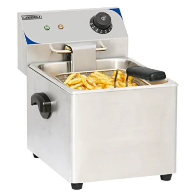Afbeelding van Friteuse Casselin, elektrisch, RVS, 4L, 22(b)x32(h)x32(d), 230V/2kW