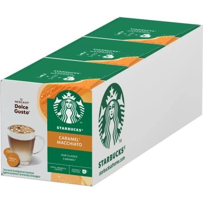 Afbeelding van Starbucks by Dolce Gusto Caramel Macchiato capsules 36 koffiecups voor 18 koppen koffie
