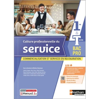 Image de Culture professionnelle du service 1re Term Bac pro CSR 1ére Livre + Licence élève 2022