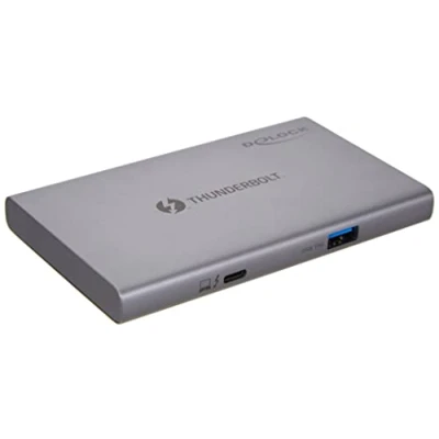 Afbeelding van Delock Docking station Thunderbolt 4 (Thunderbolt, 5 Havens), + USB hub, Grijs
