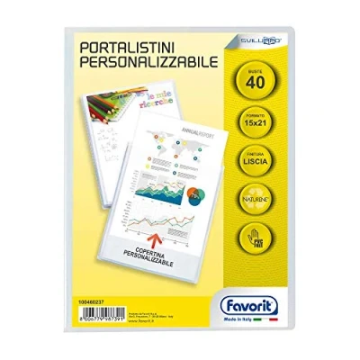 Afbeelding van Favorit 100460237, Polypropyleen (PP), Transparant, 40 vel, 150 mm, 210 mm
