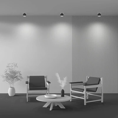 Afbeelding van Maytoni LED plafondlamp Planet, zwart, Ø 10 cm aluminium 3.000 K