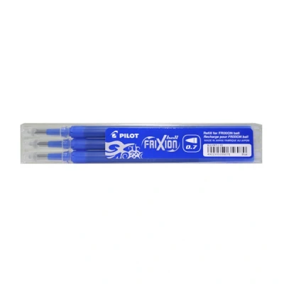 Image de Set de 3 recharges Pilot FriXion Ball Pointe moyenne Bleu