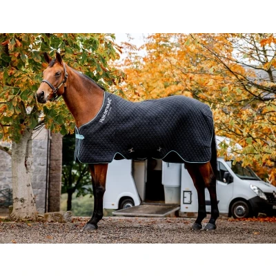 Afbeelding van Horseware Cooler Autumn Zwart/Aqua 140/191