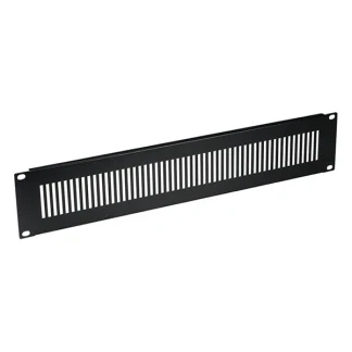 Afbeelding van Blindpaneel 19 inch 2U (Perforaties, Zwart)