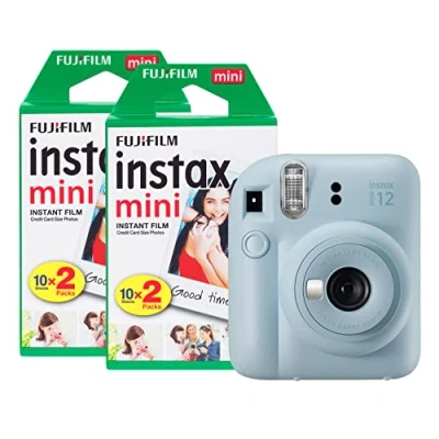 Afbeelding van Fujifilm instax Mini 12 instant camera met 40 folies, pastelblauw