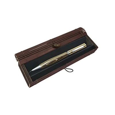 Afbeelding van ONLINE Newood Vulpotlood van natuurlijk hout, Wawa bruin, 0,7 mm (HB) lood met metalen clip, in geschenkdoos, 1 stuk