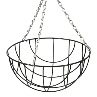 Afbeelding van Hanging basket Nature Ø 30 cm (Groen, Verzinkt staal)