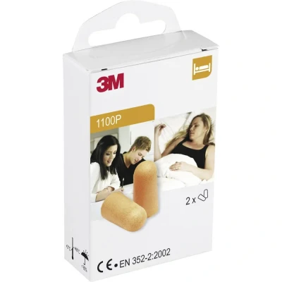 Afbeelding van 3M 1100P Oordoppen 35 dB Eenmalig gebruik 2 paar