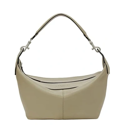 Afbeelding van LIEBESKIND BERLIN Leren Schoudertas Avondtas Liza Hobo French Grey Beige