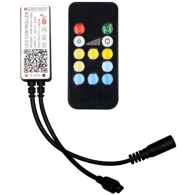 Afbeelding van V TAC VT 2427 LED Stripverlichting Wifi regelaar Afstandsbediening 3IN1 24 Knoppen