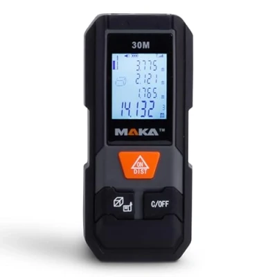 Afbeelding van MAKA Digitale Laser Afstandsmeter 30 m Aanpasbare meetreferentie Lasermeter