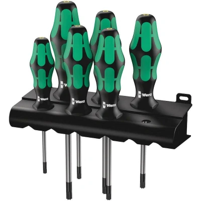 Image de WERA 367/6 TORX BO Jeu de tournevis Kraftform dans un étui 6 pièces 05138250001
